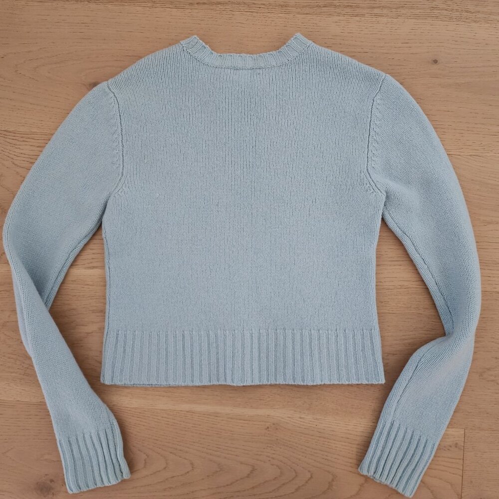 J.Crew Cropped Light Blue Sweater - Picture 6 of 9